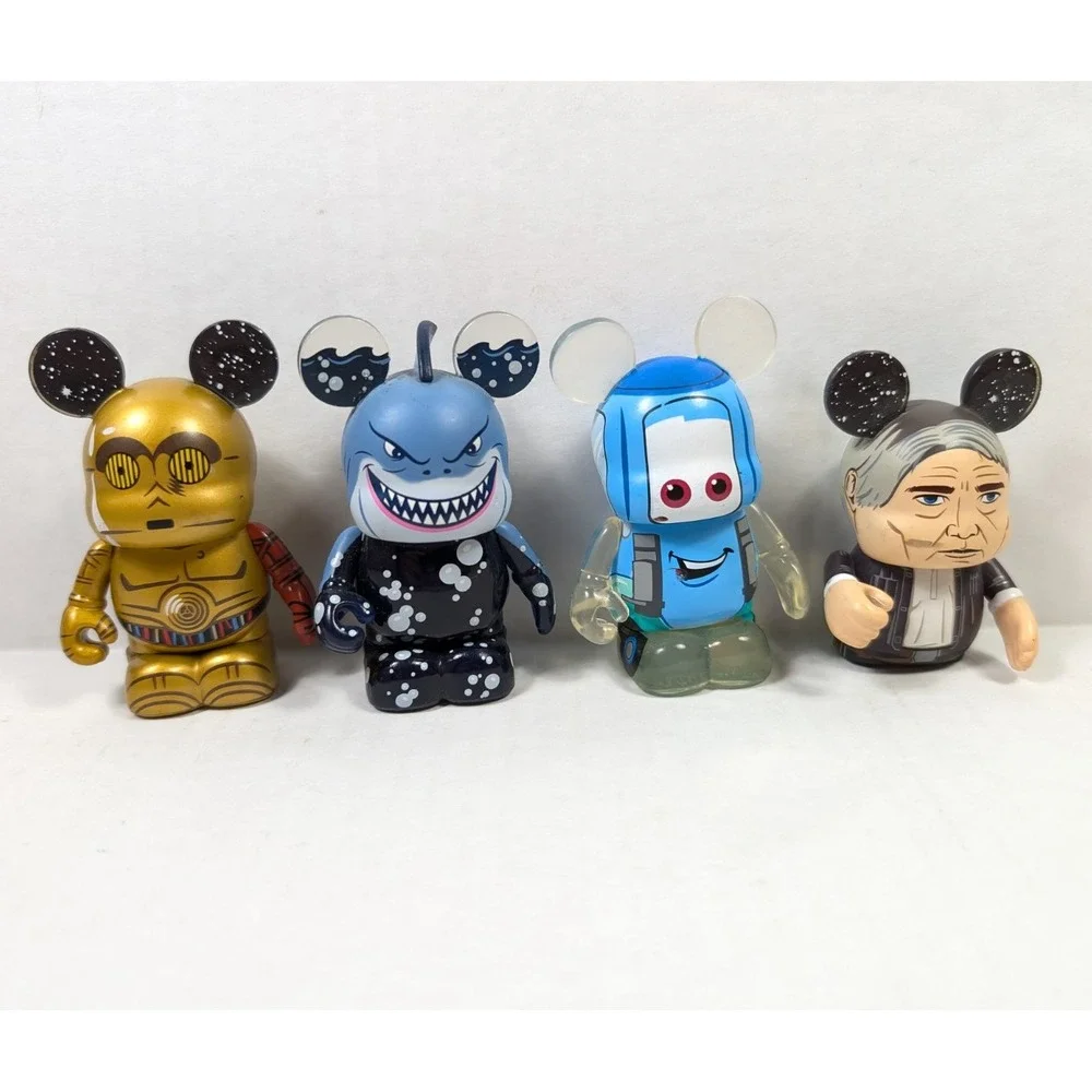 Disney Vinylmation Lot of 12 Pixar‎ Star Wars Bruce Shark Wall-E C3PO Guido